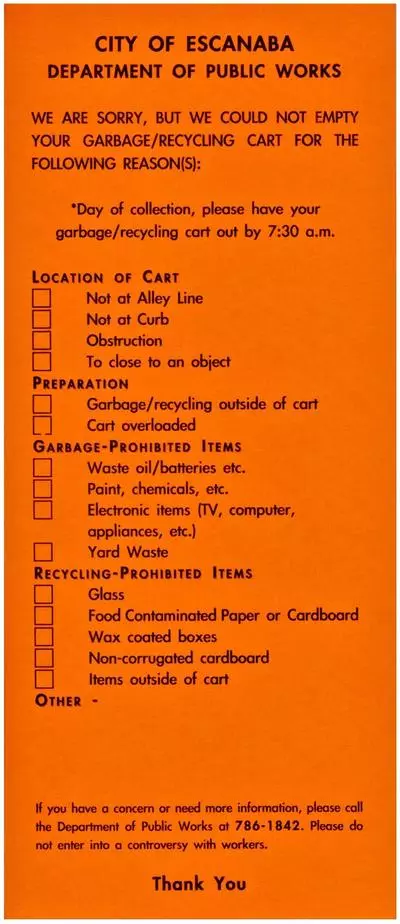 Garbage Tag